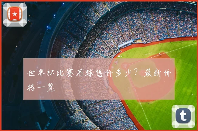 世界杯比赛用球售价多少?最新价格一览