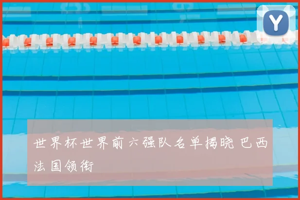 世界杯世界前六强队名单揭晓 巴西法国领衔